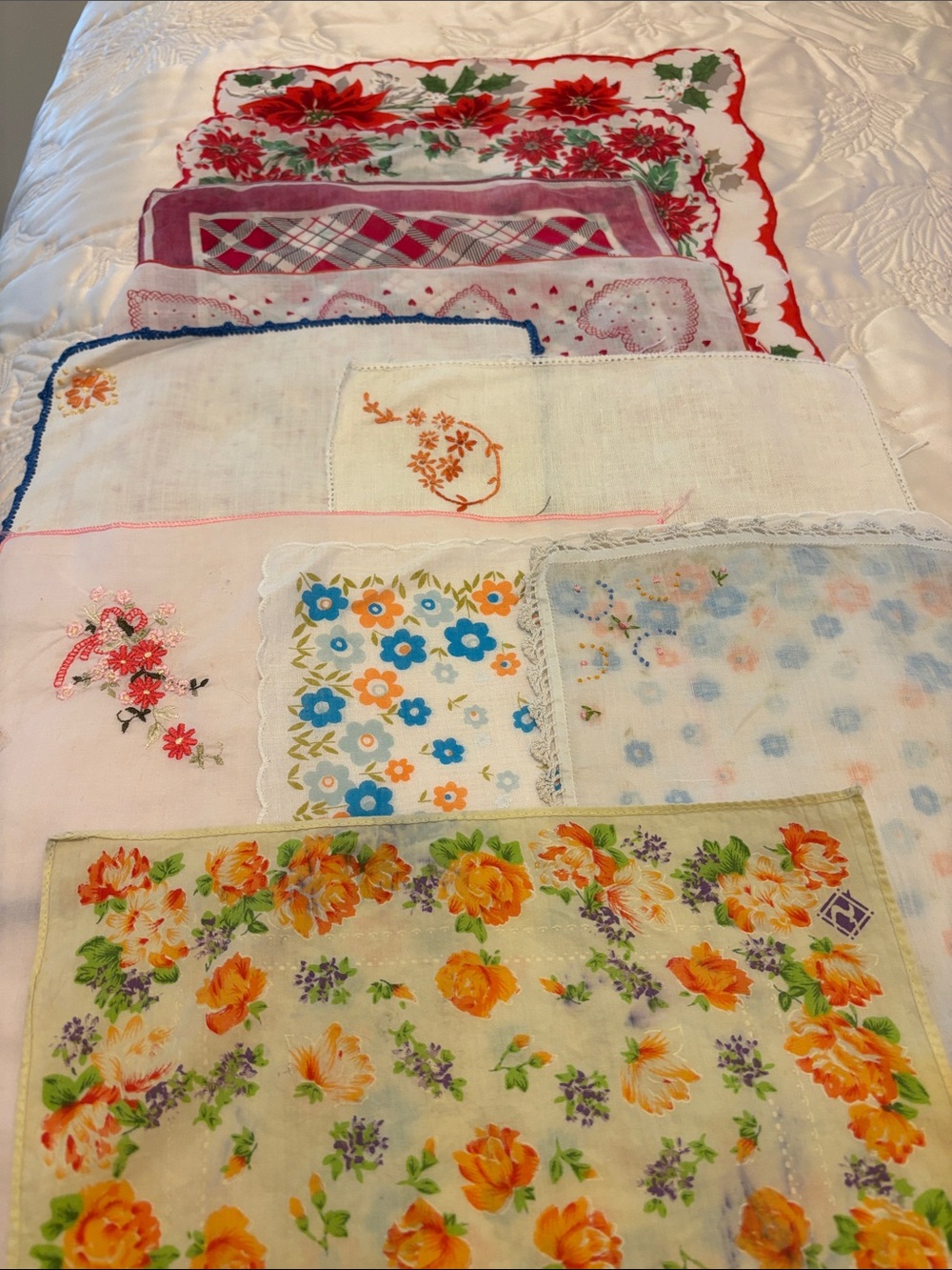 Vintage Floral Assorted Handkerchief Set - Multi-Color